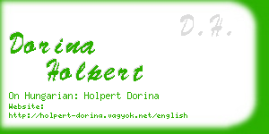 dorina holpert business card